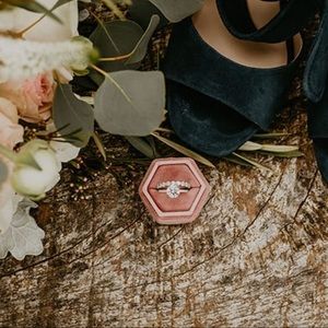 Velvet Wedding Ring Box